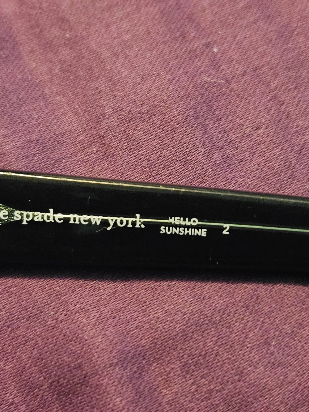 kate spade Black Oval Sunglasses with Brown Lenses